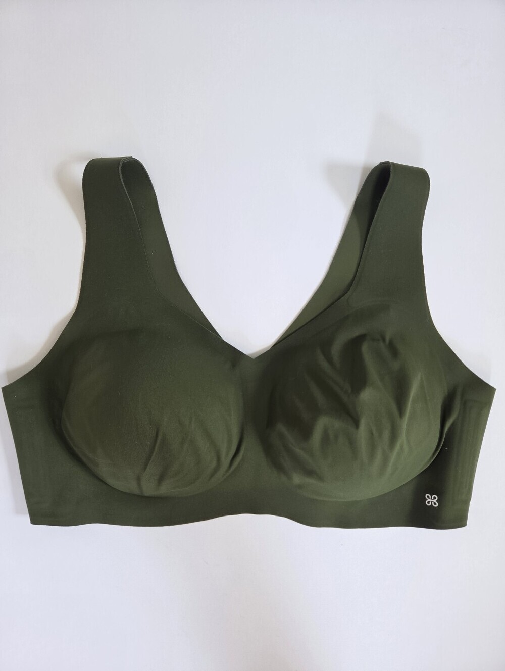 Honeylove soft form wireless bra in olive green size 1X